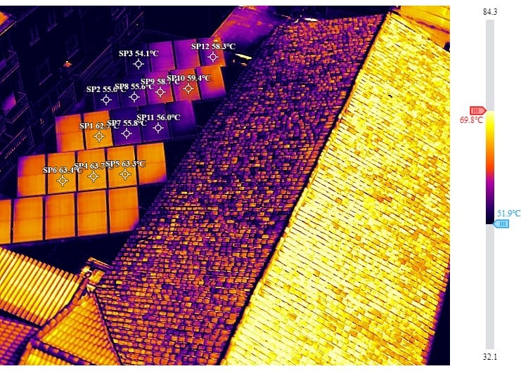 Cómo detectar fallos en placas solares sin subir al tejado Inspección de placas solares con dron y cámara térmica en Granada