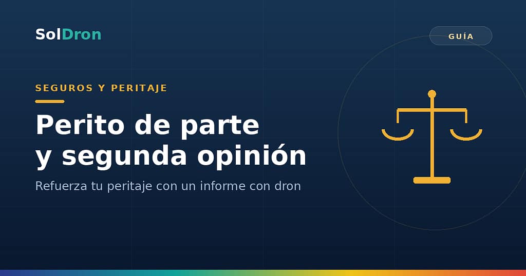 Perito de parte y segunda opinión: informe con dron — SolDron