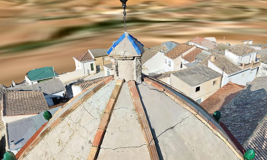 Gemelo digital 3D de una iglesia generado con dron para la digitalización de patrimonio