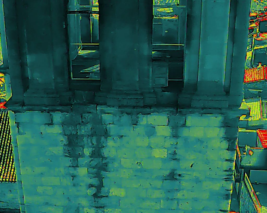 termografia de fachada mostrando perdidas energeticas