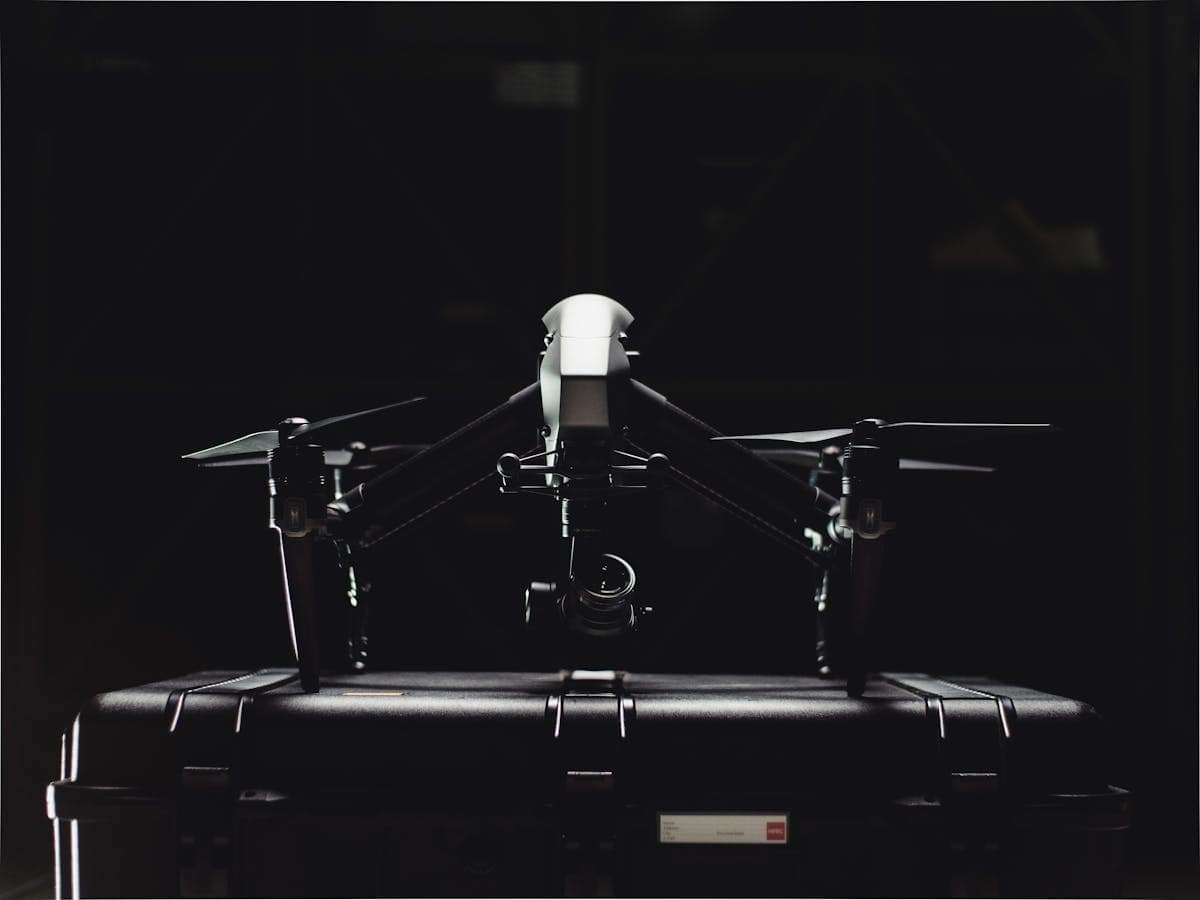 Drone profesional con maletín de transporte